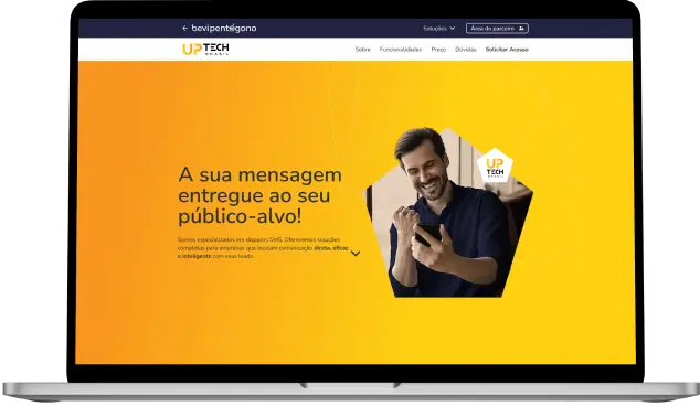 Tela do sistema UP Tech Brasil